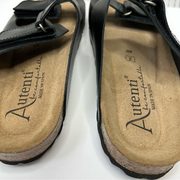 Autenti double strap slip on sandals size 40 - Picture 6 of 10